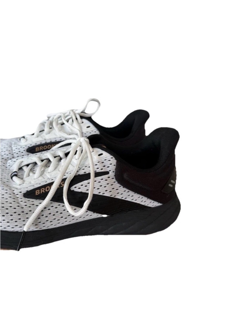 Brooks Running Shoes Men’s Size 13 Medium (D) White/Black Athletic Sneakers